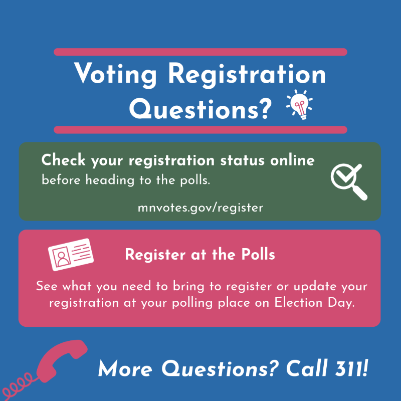 CityMinneapolis's tweet photo. Make your voting plan today and share it with a friend! We can't wait to see you at the polls.