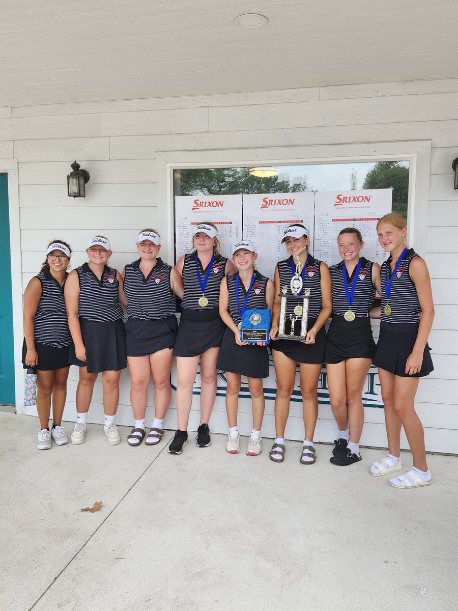 I'm very proud of Maggie &amp; her teammates winning the Rensselaer Invite today.  Beating a very good &amp; experienced Rensselaer team.  Very excited for Maggie being the medalis--shooting a career low 79.