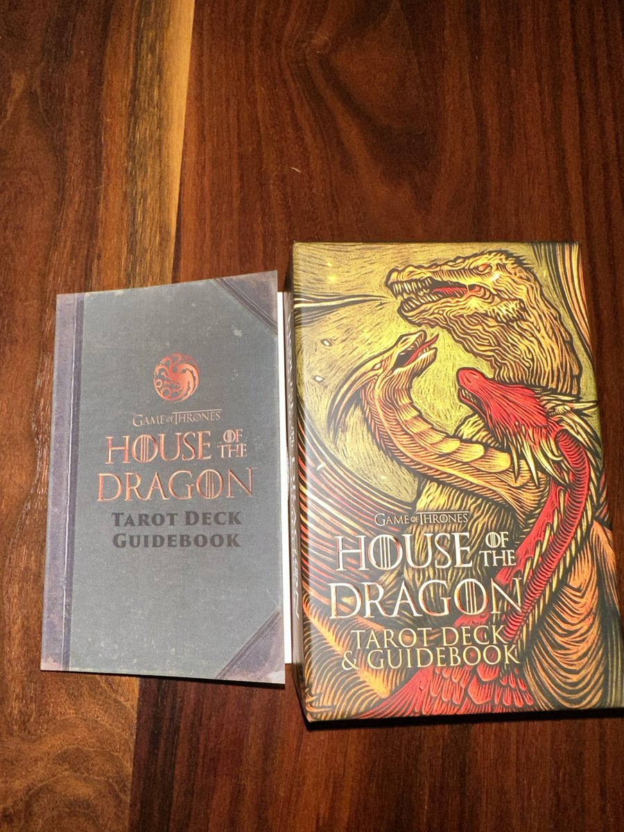 The cards from the House of the Dragon tarot deck 🧵