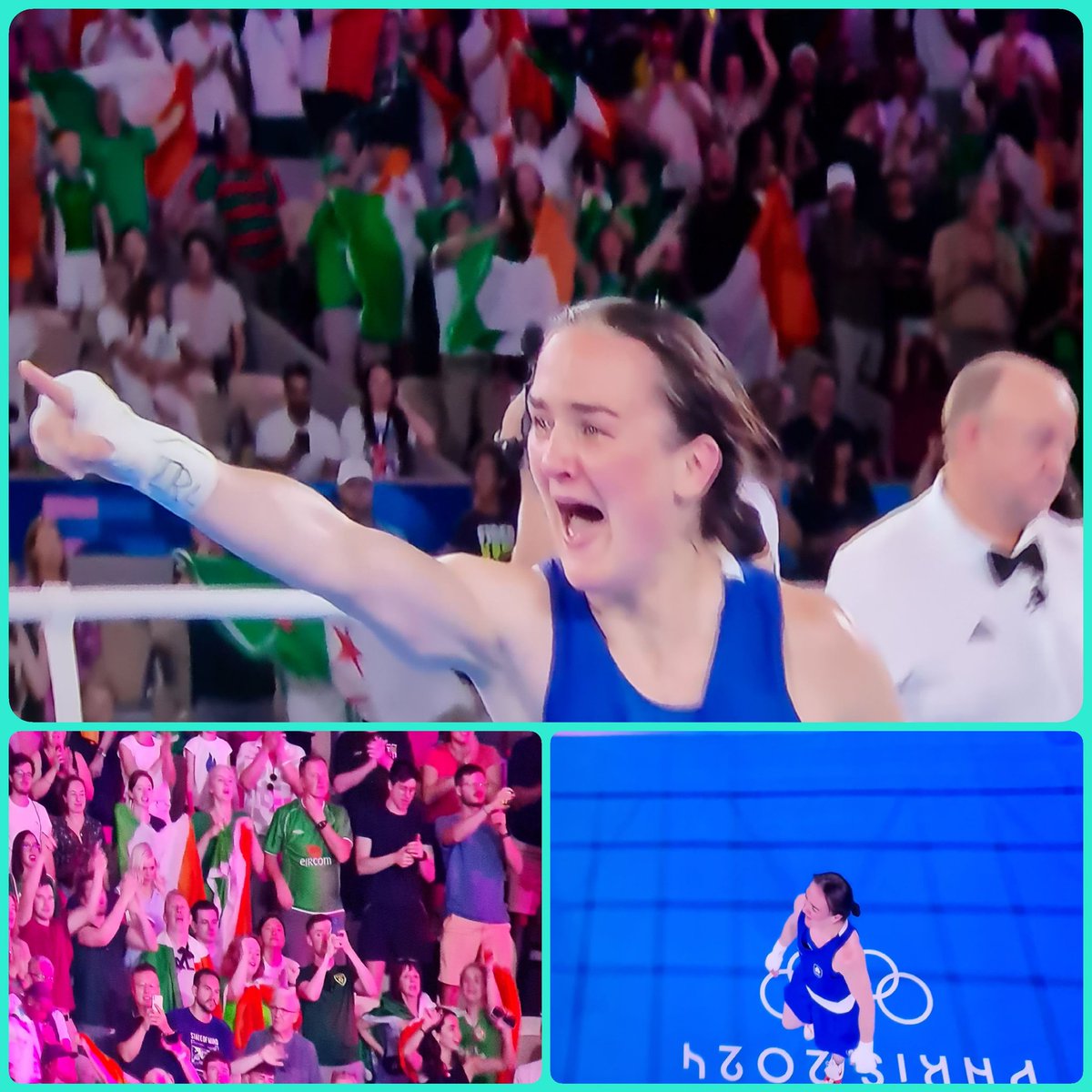 There she is #kellie congratulations 2 x time Olympic gold medalist 🥇🇮🇪  enough said  👏👏👏👏💚💚💚🇮🇪🇮🇪🇮🇪