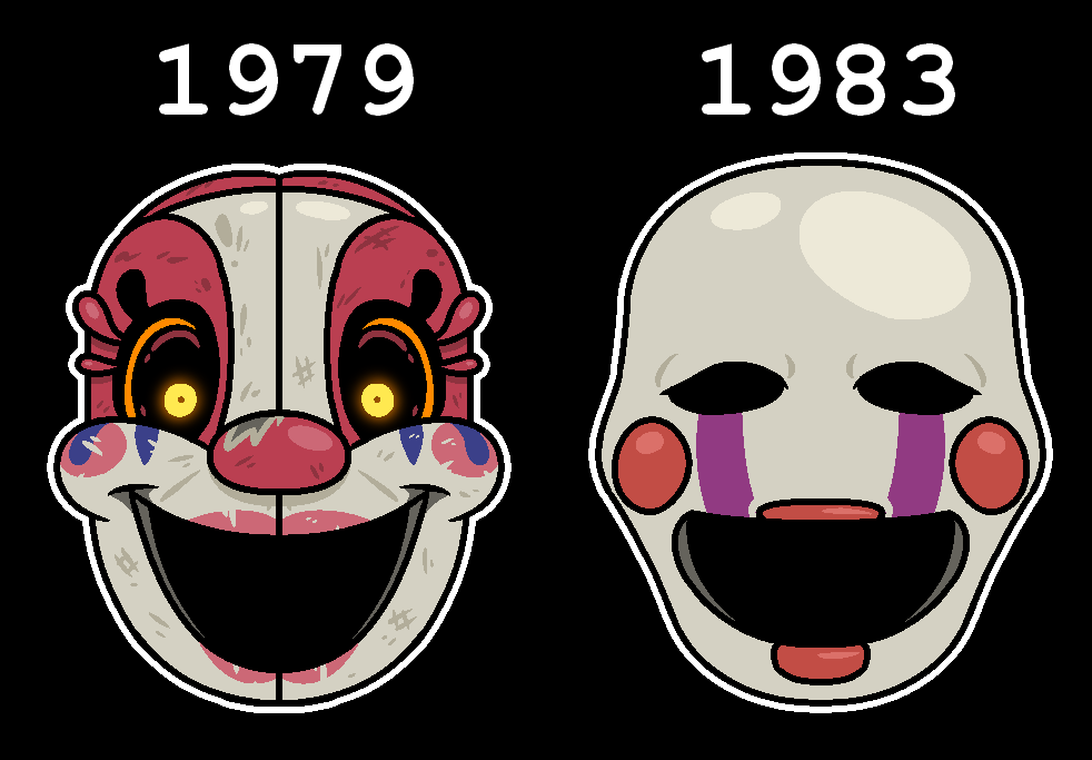 RustyReddo's tweet photo. tried to draw the most accurate prediction of this new puppet mimic thing as i possibly could (actual puppet alongside for comparison)
#FNAF #FNAF10thAnniversary #SecretOfTheMimic https://t.co/AlUaGzwO3t