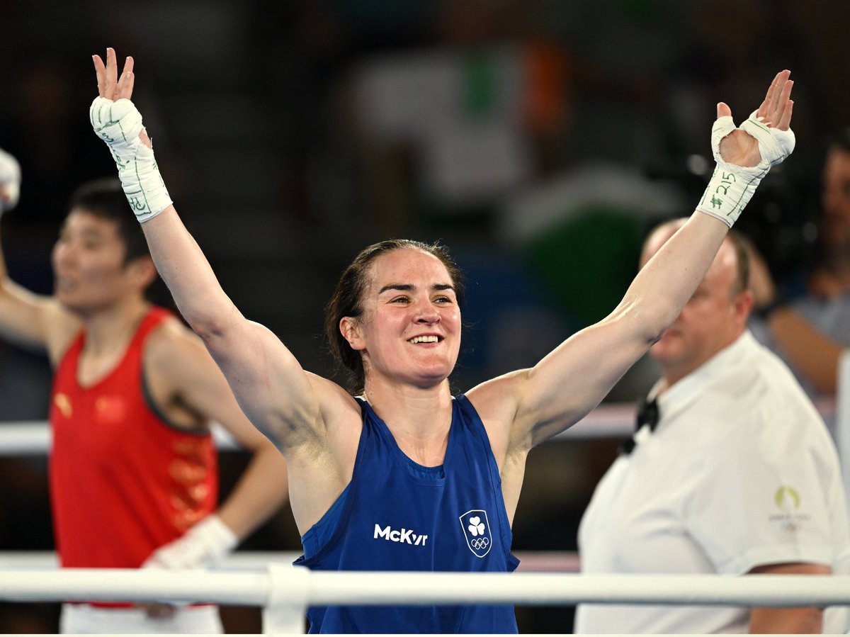 SportTG4's tweet photo. Kellie Harrington buacach i bPáras 👑

Two time Olympic Champion 🏆🇮🇪🏆

@sportsfile 
#TeamIreland | #Paris2024 https://t.co/h78UoNNb5O