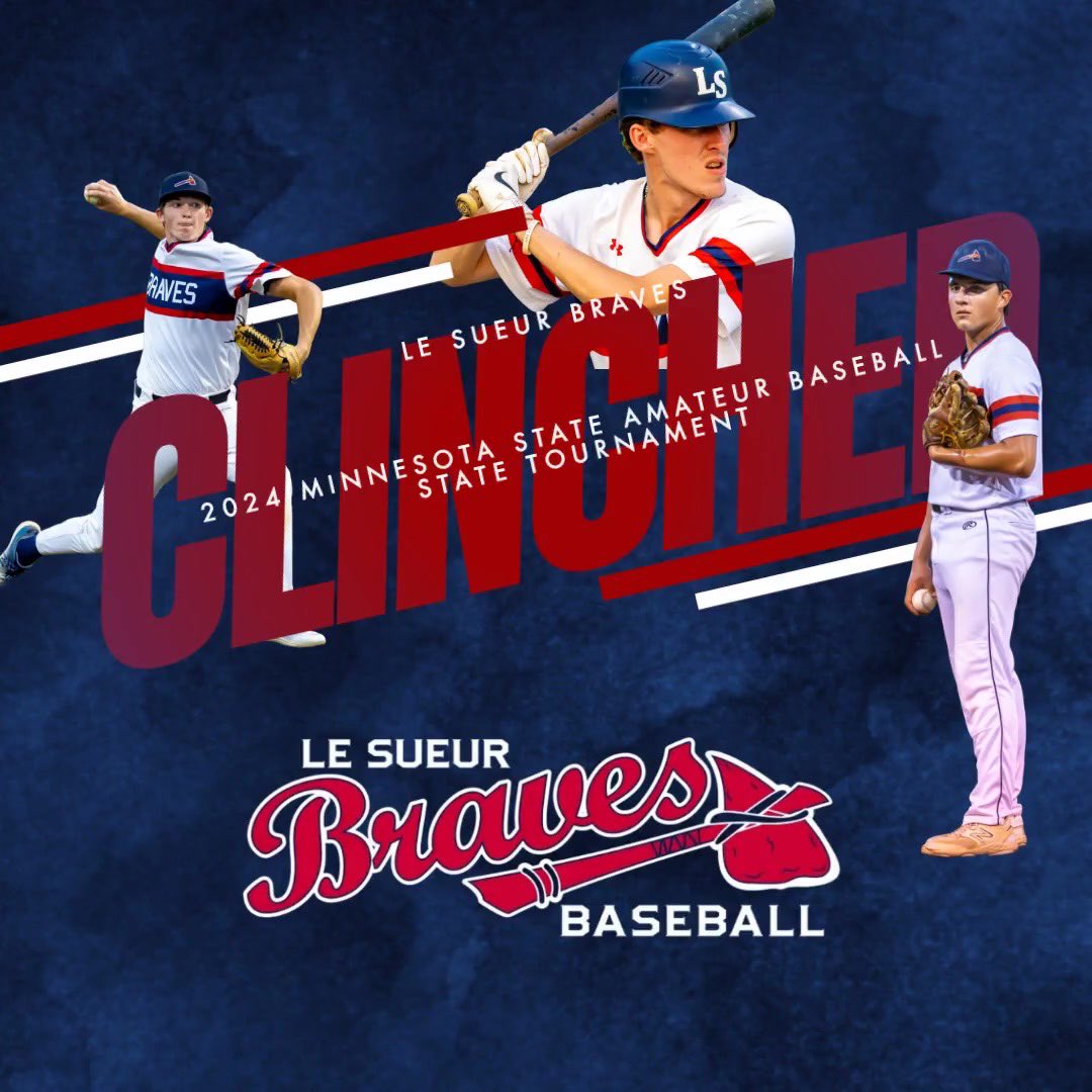 Chief (@lesueurbraves_) on Twitter photo In case you missed it, weโve secured our spot in the 2024 State Tournament! Catch us in the Region 6C Championship game this Saturday at 7 p.m. against <a href="/jordanbrewers/">Jordan Brewers</a> at Arlington Baseball Park. The state tournament kicks off the weekend of August 16-18. In case you missed it, weโve secured our spot in the 2024 State Tournament! Catch us in the Region 6C Championship game this Saturday at 7 p.m. against <a href="/jordanbrewers/">Jordan Brewers</a> at Arlington Baseball Park. The state tournament kicks off the weekend of August 16-18.