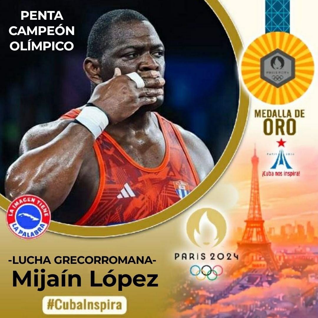 <a href="/Frank16726439/">Frank Enrique 🇨🇺</a> Así se despiden los grandes.
#CubaInspira en #Paris2024.
Felicidades para nuestro penta campeón olímpico Mijaín López 🇨🇺.