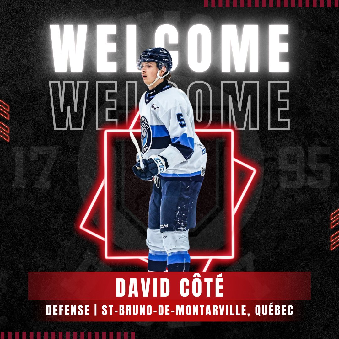It's time to introduce one of our two defensemen joining us! David Côté played for the Steinbach Pistons last season and hails from St-Bruno-de-Montarville, Québec! Welcome to Union!

📸 <a href="/MJHLPistons/">Steinbach Pistons</a>