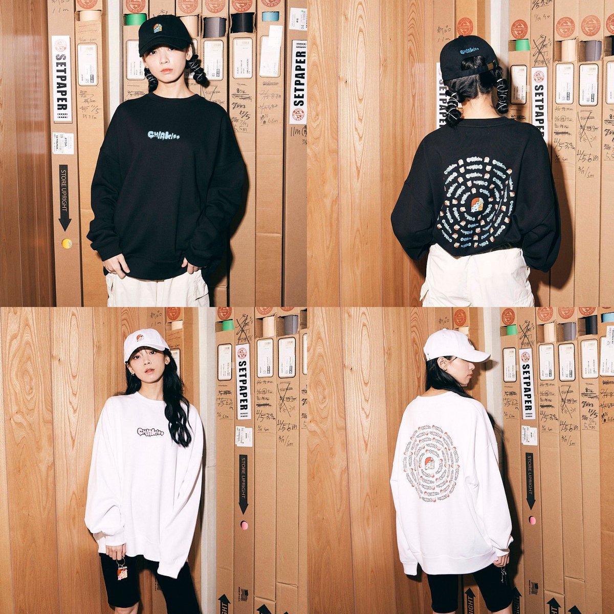 CHIAKISS ロゴ入りホワイトTシャツ 【公式通販】