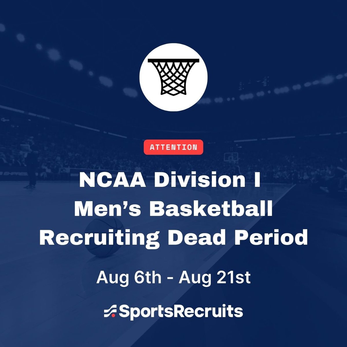 Sports_Recruits's tweet photo. Division I Men’s Basketball 🏀 has shifted to a Recruiting Dead Period until August 21st.

To learn about when college coaches can start contacting you check out the link to our Recruiting Resource Center 🔗

https://t.co/6VXywqhuig

#Recruiting #RecruitingProcess #NCAARules #RecruitingRules #deadperiod #recruitingdeadperiod #basketballrecruiting #collegebasketballrecruitment