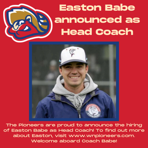 The Pioneers are proud to announce the hiring of Omaha native and Arizona Christian University Assistant Coach Easton Babe as the team's new Head Coach! To find out more about Coach Babe, click here: bit.ly/3WvdDtk
