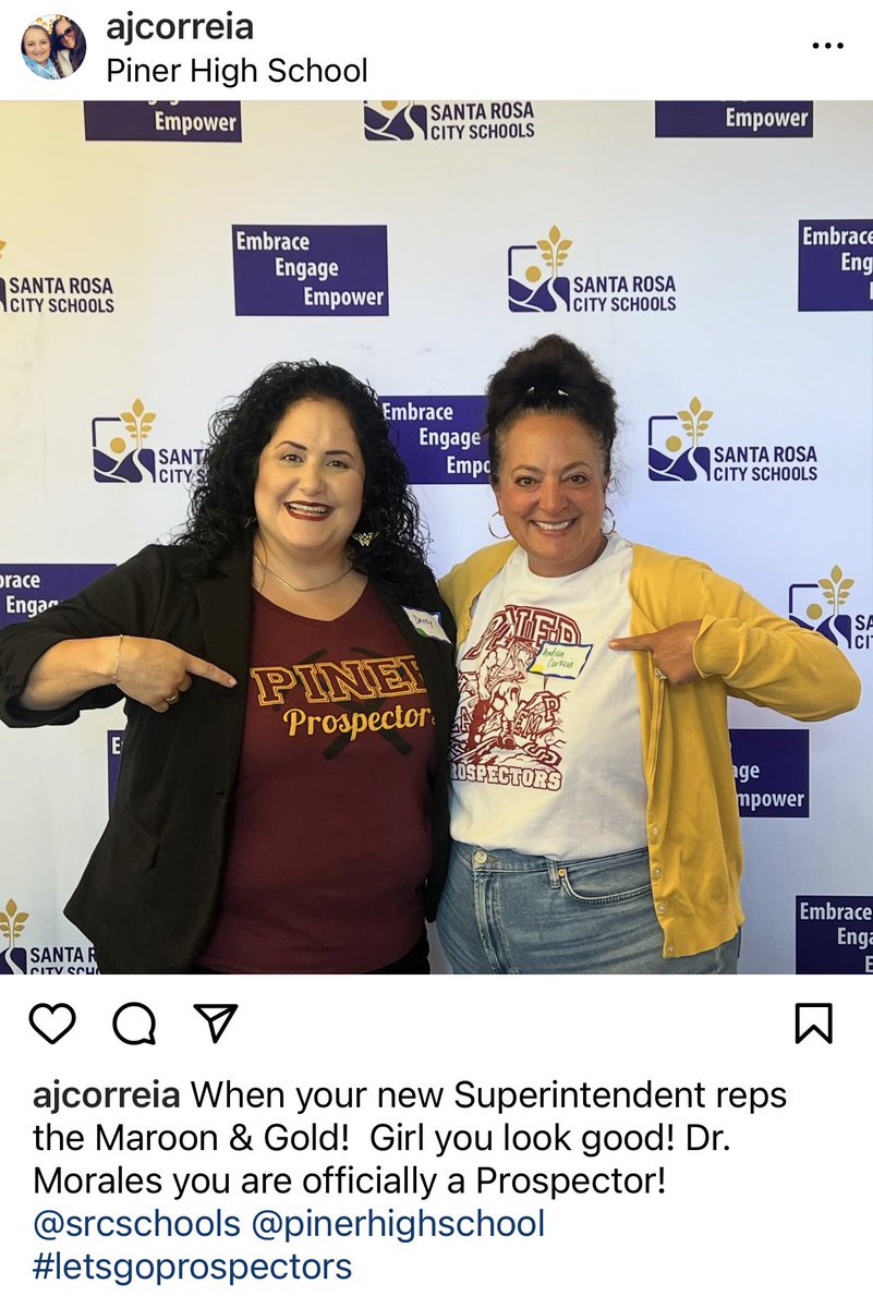 Let’s go Prospectors! <a href="/SRCSchools/">Santa Rosa Schools</a> <a href="/drdaisymorales/">Dr. Daisy Morales</a> <a href="/PinerHighSchool/">Piner High School</a>