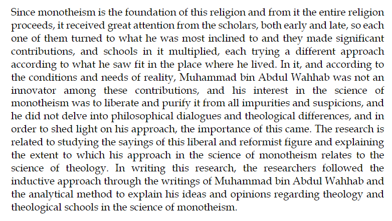 Qist_Journal's tweet photo. Abdoulaye, Bamba, and Yahya Fathur Rozy. “#MUHAMMADIBNABDULWAHHAB’S PERSPECTIVE ABOUT THE VERSES OF THE QUR’AN REGARDING THE SCIENCE OF THEOLOGY: موقف محمد ابن عبد الوهاب في آيات القرآن عن علم الكلام.” QiST, vol. 3, no. 1, 2024, pp. 57–74. https://t.co/Huq95Tgc5J. https://t.co/yZmliyeAxW