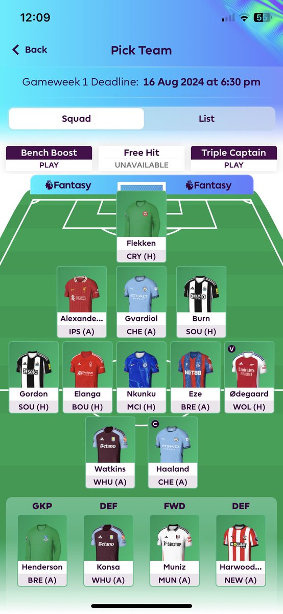 MinusPoint_FPL's tweet photo. @FPL_RubberDucky Will definitely change but this is the start https://t.co/U5tgvk7ENw