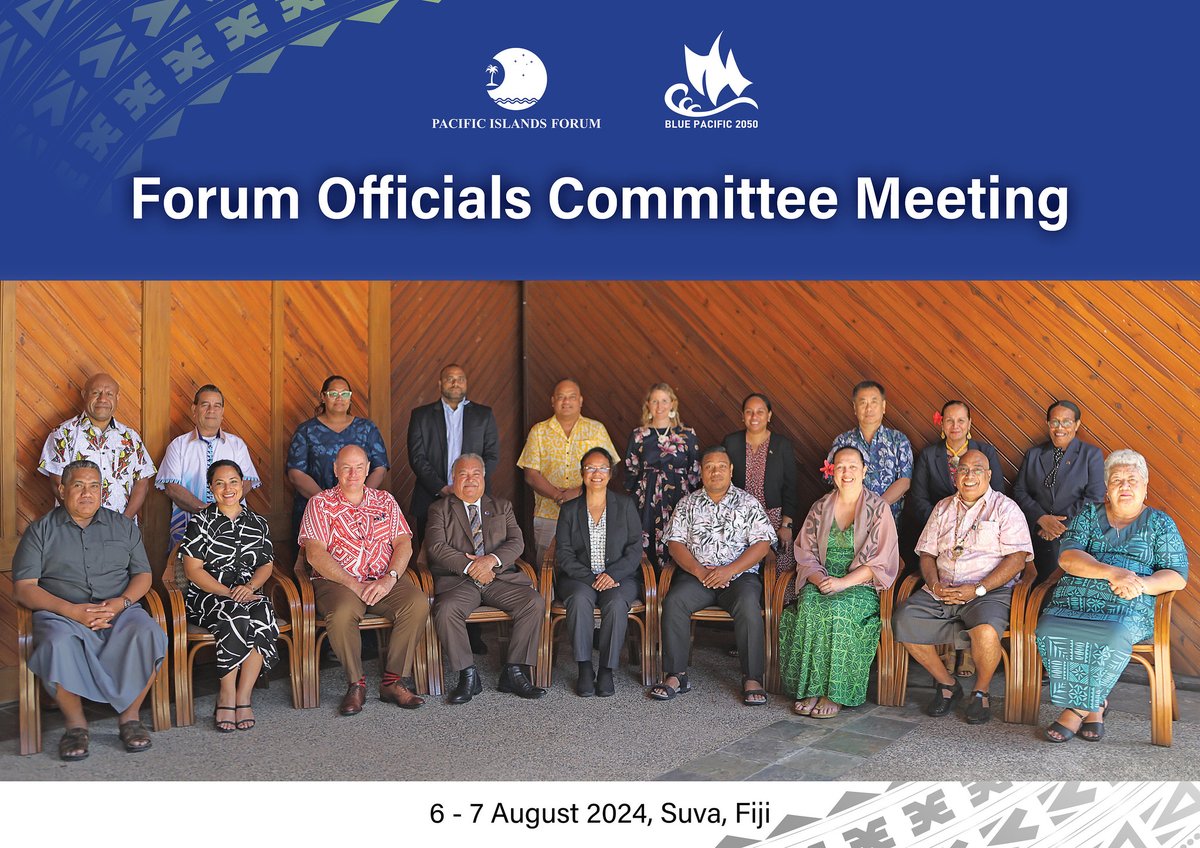 PIDP_EWC's tweet photo. PIDP is joining fellow CROP agencies and Senior Officials from Forum Island countries for the Pre-Forum session of the Forum Officials Committee (FOC) meeting. FOC plays a crucial role in shaping key regional and international initiatives. 

📷: @ForumSEC

#PIDPInTheRegion https://t.co/oxupWBhi4k