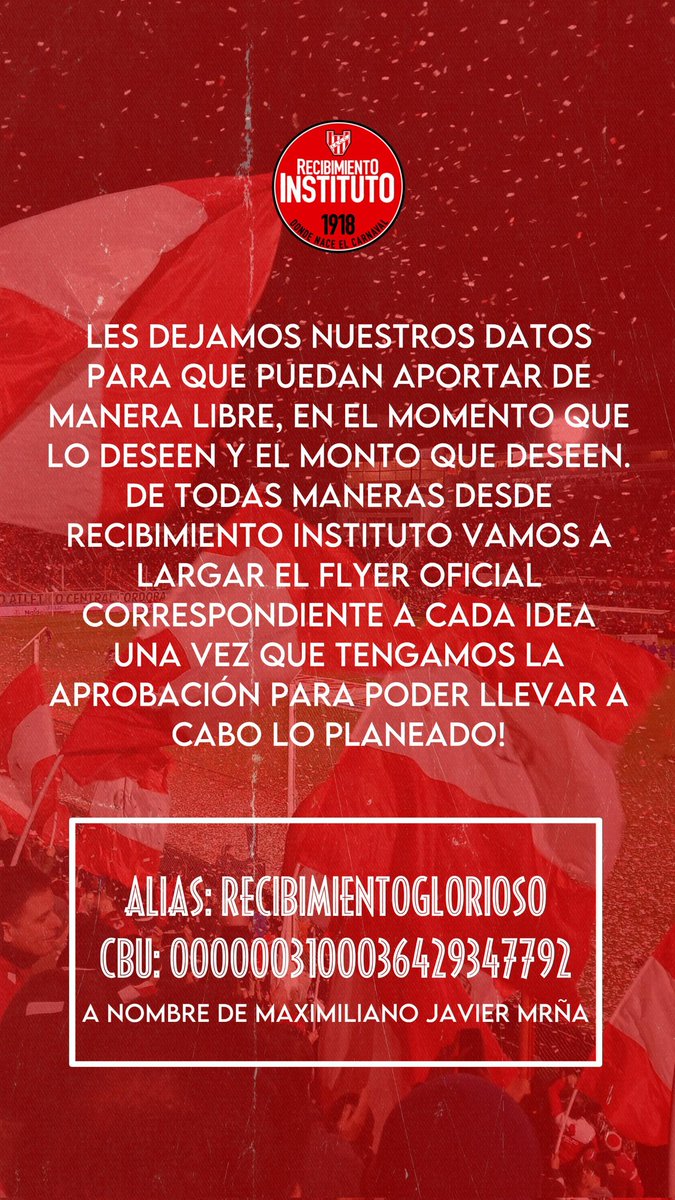Recibimiento Instituto tweet media