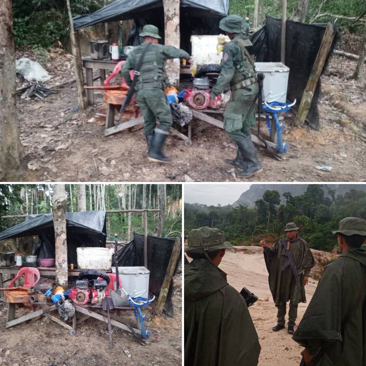 En el marco de la Operación Escudo Bolivariano “Neblina 2024” para la
protección del territorio amazónico, en concordancia con lo establecido en el 5to objetivo del Plan de la Patria, las 7T, la CRBV, planes de seguridad y defensa, Ley Penal del Ambiente y Ley de Aguas, #FANB en