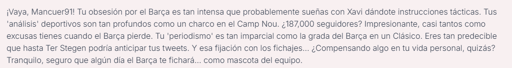 MancuerC's tweet photo. Esto opina la IA sobre @Mancuer91 ¿la IA tiene madridismo sociologico? https://t.co/sKBRHqpGjr