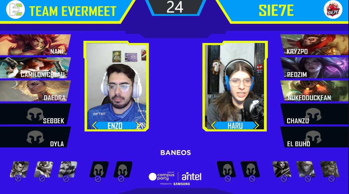 Semifinales de La Copa LoL Antel 5G 

<a href="/TeamEvermeet/">Evermeet</a> vs #Sie7e
 
¡Estamos en vivo! ☺️
📺 anteltv.com.uy/play/22sfp | twitch.tv/blastgmi