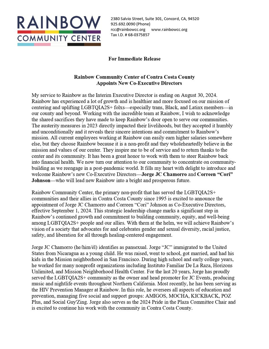 Rainbow Community Center tweet media