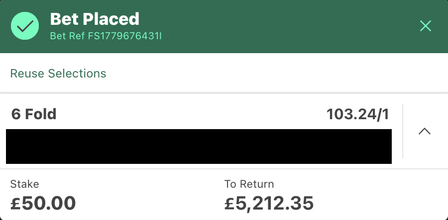 TheBettingEdgex's tweet image. FOUND A 103/1 I REALLY LIKE 😮😍

I don't post big odds often, but I genuinely believe this season outright looks amazing and it's a massive price 😳

Sending the bet to everyone who likes ❤️ AND retweets this post 🔐

Giving £500 to 3 people who have done both if it wins 🤌🏼🤑