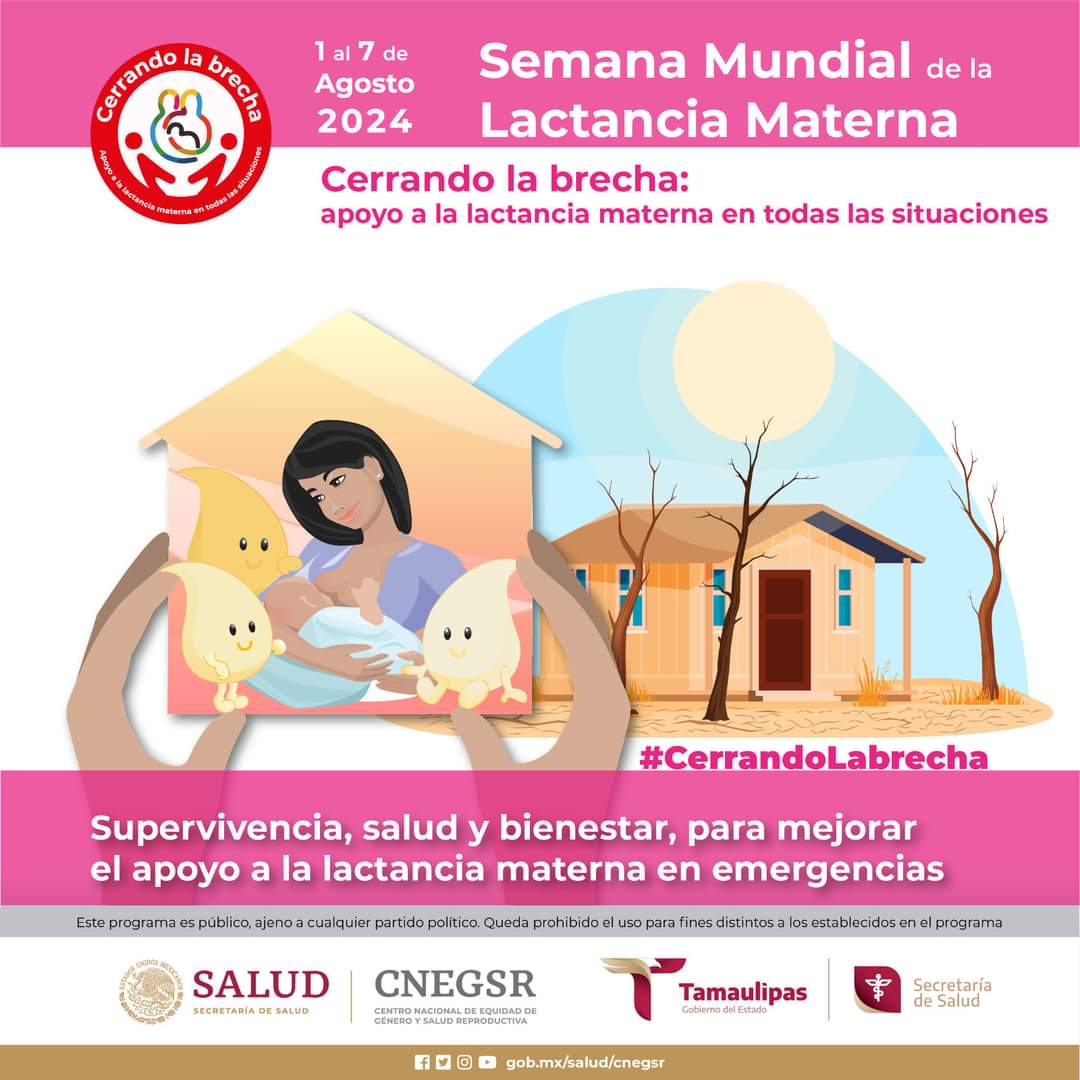 TamaulipasSalud's tweet image. Semana Mundial de la Lactancia Materna.

#CerrandoLaBrecha