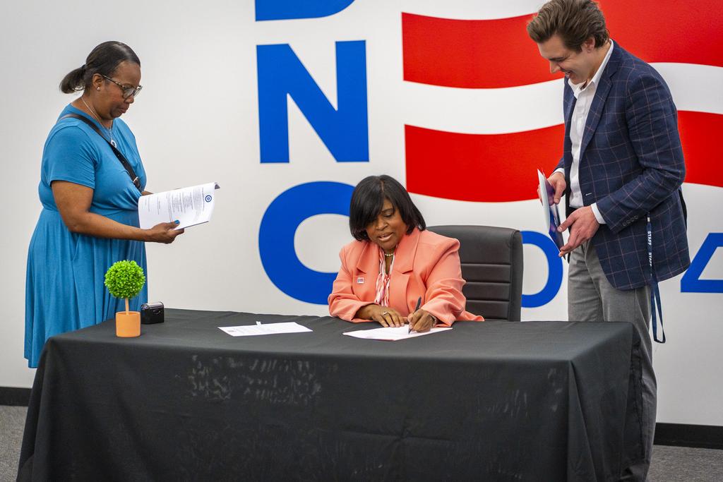 Today, I officially certified Vice President <a href="/KamalaHarris/">Kamala Harris</a> and Gov. <a href="/Tim_Walz/">Tim Walz</a> as our nominees. Thanks to the dedication of thousands of delegates, every voter now has the opportunity to vote for this historic ticket in Nov. In 13 days, we'll gather here in Chicago to celebrate.