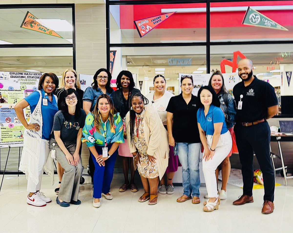 This is the team that made the magic happen today!!Thanks district, campus, and classroom leaders for sharing your energy and expertise with the teachers and paras! #gisdprek ⁦<a href="/GISDTLD/">Teaching & Learning Development</a>⁩ ⁦<a href="/GISD4EBs/">GISD Multilingual Programs</a>⁩ ⁦<a href="/fwang_f/">Fang Wang</a>⁩