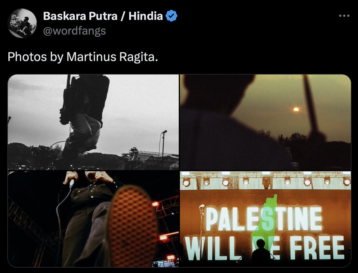 be like Baskara, selalu credit/mention fotografer.