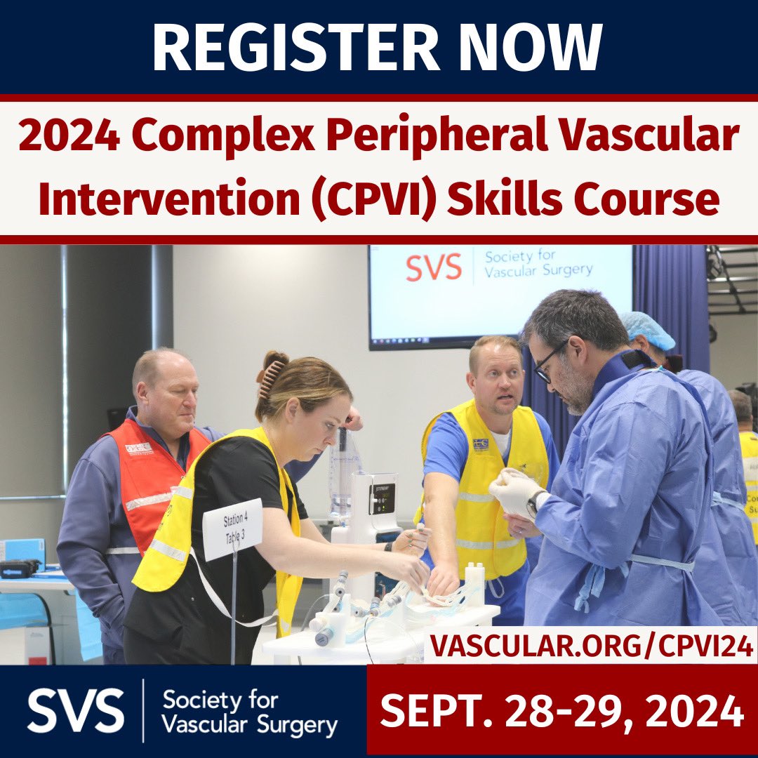 Meryl Simon Logan, MD (@prolenequeen) on Twitter photo Next month I’ll be speaking at the <a href="/VascularSVS/">Vascular SVS</a> CPVI course! I’ll be discussing alternative access & tibial algorithms! The entire line up is absolutely stellar & I personally can’t wait to learn from these experts joining me! See you all in Chicago!
vascular.org/vascular-speci… Next month I’ll be speaking at the <a href="/VascularSVS/">Vascular SVS</a> CPVI course! I’ll be discussing alternative access & tibial algorithms! The entire line up is absolutely stellar & I personally can’t wait to learn from these experts joining me! See you all in Chicago!
vascular.org/vascular-speci…
