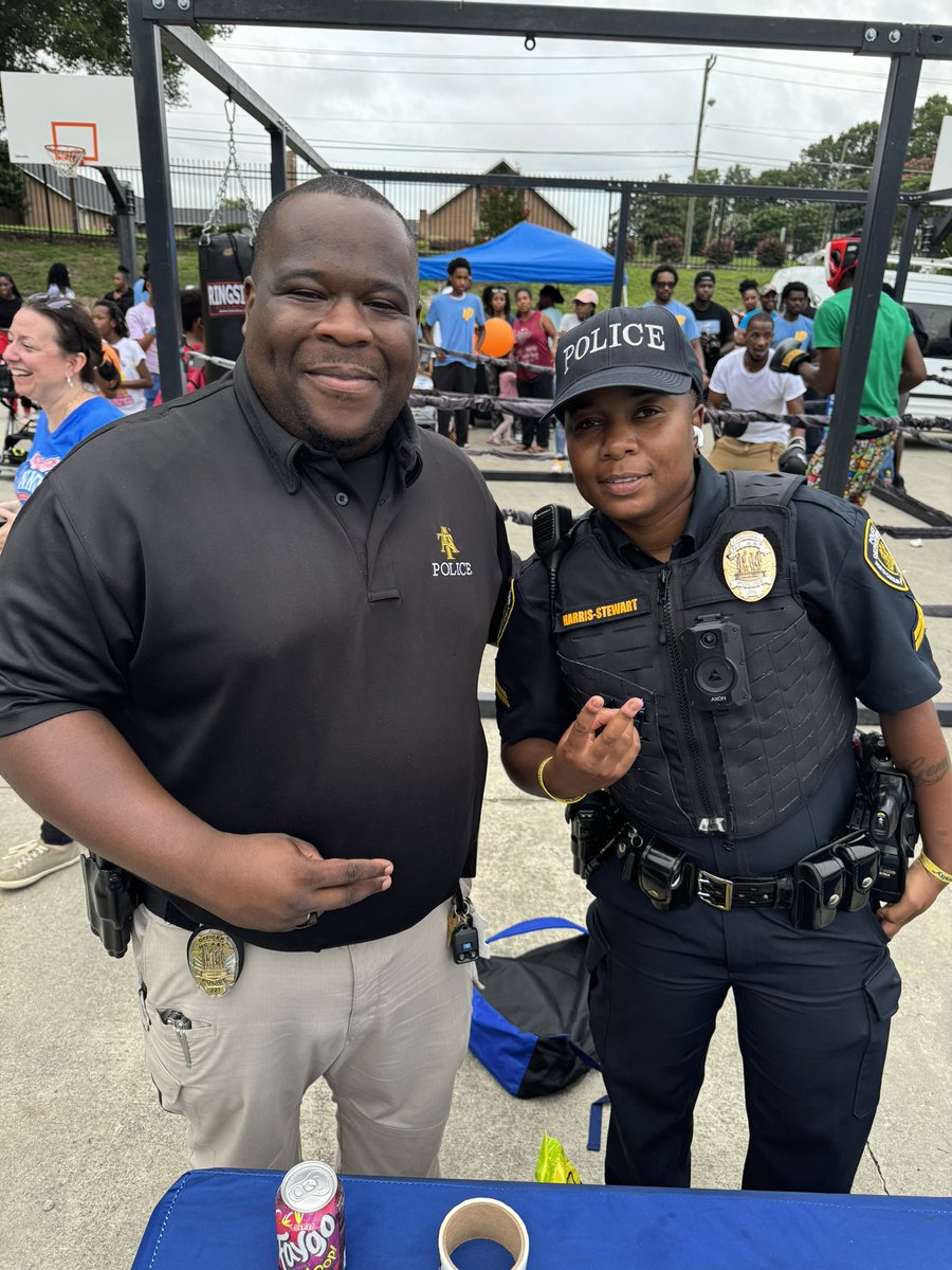 NCATUPD1's tweet photo. #StrongerTogether!! Thank you to our community and campus partners for facilitating a successful National Night Out! #NCAT UPD Community Affairs Unit was on the scene and enjoyed interacting and informing the community about different programs and services offered here at UPD. https://t.co/CTKGsVdLZB