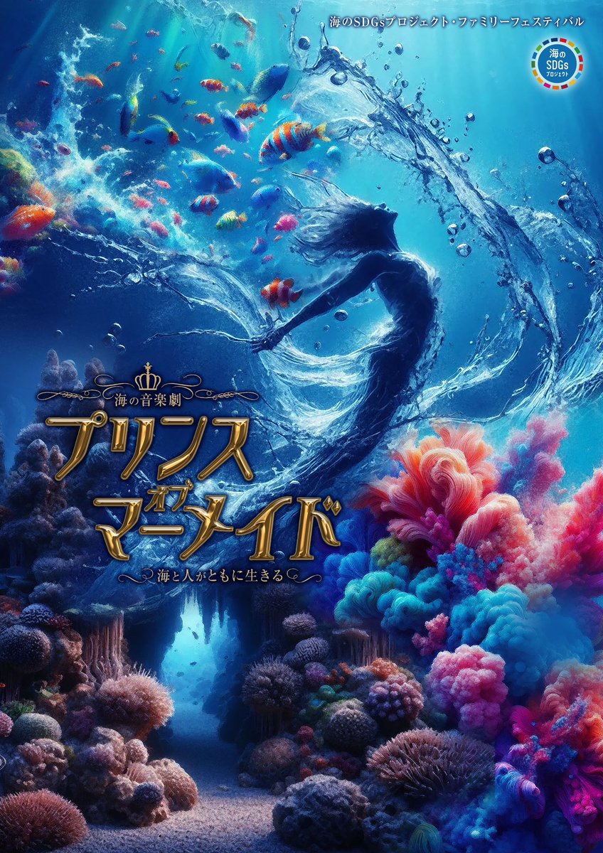 prince_of_m001's tweet image. ＼明日8日開幕！／
🧜‍♂️オフィシャルグッズ
【会場物販】
パンフレット＆クリアファイルセット1,000円（税込）
※お支払いは現金のみとなります。
夏の舞台観劇の思い出に是非👸
#プリンスオブマーメイド
#市村優汰
#石原颯也
#天翔天音
#彩乃かなみ
#駒田一
#小堺一機
#grockets
#演奏松山祥子 
 #SDGs