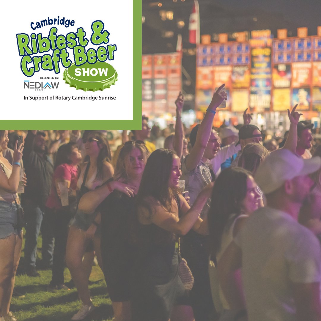 Throw ya hands up for live entertainment all weekend THIS WEEKEND (Aug 9-11) at the Cambridge Ribfest &amp; Craft Show, Presented by Nedlaw Roofs in Riverside Park. Full lineup here: cambridgeribandbeerfest.com/CAMBRIDGE-RIBF…