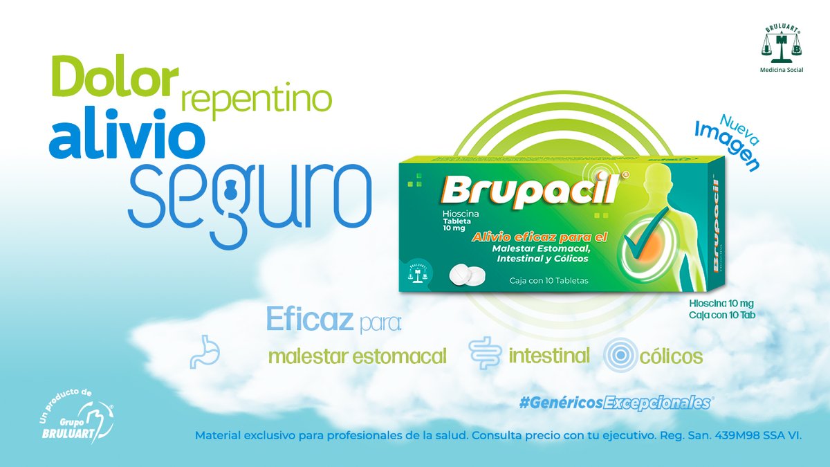 Brupacil: La solución confiable para el dolor repentino.
¡Adquierelo ahora para tu negocio!