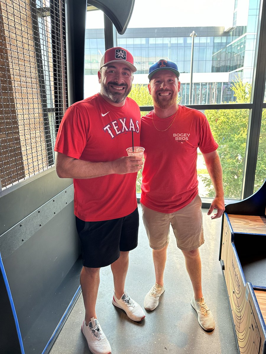The <a href="/BogeyBrosGolfCo/">Bogey Bros Golf Co</a> showing up <a href="/tx_live/">Texas Live!</a>!! <a href="/Rangers/">Texas Rangers</a>