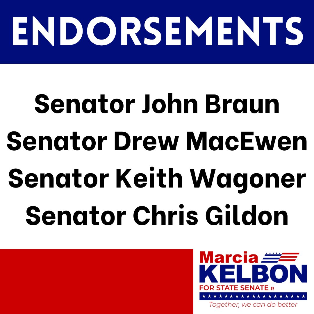 marciakelbon's tweet photo. Honored to earn the endorsements from these respected and thoughtful state leaders.

Please get in your ballots by 8pm tonight. I highly recommend using a ballot drop box at this point because your ballot may not be postmarked in time at the Post Office. #Vote #OlyPen #2A https://t.co/KywcACgaXW