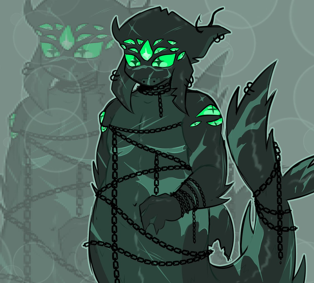 sillytoonthingz's tweet photo. eyefestation except its my take on its design :P (also hi i'm back!) #robloxpressure #pressurerobloxgame #pressurefanart #eyefestation https://t.co/Jb9dRMDcmB