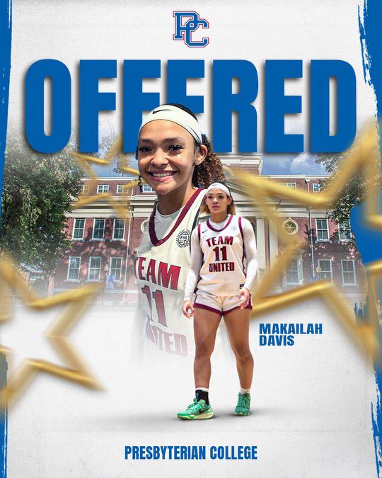 Makailah Davis (@makailahdavis) on Twitter photo After a great conversation with <a href="/BlueHoseWBB/">Presbyterian College Women’s Basketball</a> I am blessed to say I have received an offer to play at Presbyterian College!! Thank you to Coach Tiffany and the staff for believing in me!! After a great conversation with <a href="/BlueHoseWBB/">Presbyterian College Women’s Basketball</a> I am blessed to say I have received an offer to play at Presbyterian College!! Thank you to Coach Tiffany and the staff for believing in me!!