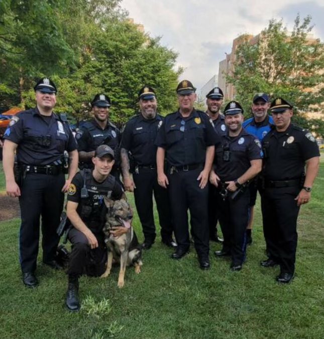 PPDCanineUnit's tweet image. Thank you to @DrexelDPS for inviting us to your #NationalNightOut2024 K9 Kai and P/O Morrow had a great time interacting with the community