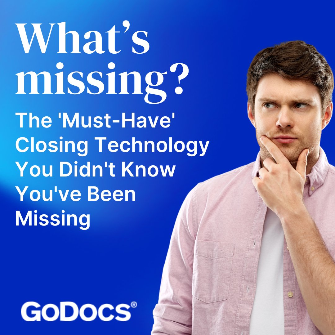 1GoDocs's tweet image. Futureproof Commercial Lending: What is the &apos;Must-Have&apos; Closing Technology You Didn&apos;t Know You&apos;ve Been Missing?

As an #FI, you&apos;re looking for ways to futureproof #CommercialLending to streamline operations &amp;amp; increase borrower satisfaction. 

👉Read more: godocs.com/futureproof-co…
