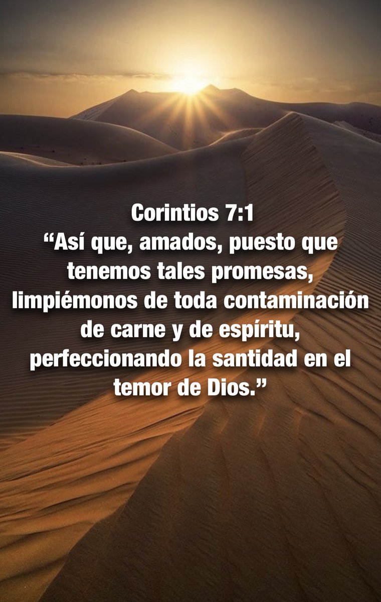 Carmenlop20's tweet photo. 1Jn 3:2-3
Amados, ahora somos hijos de Dios y aún no se ha manifestado lo que hemos de ser; pero sabemos que cuando Él se manifieste, seremos semejantes a El, porque le veremos tal como Él es. Y todo aquel q tiene esta esperanza en El, se purifica a si mismo, así como Él es puro. https://t.co/TUIGZ5FUr7