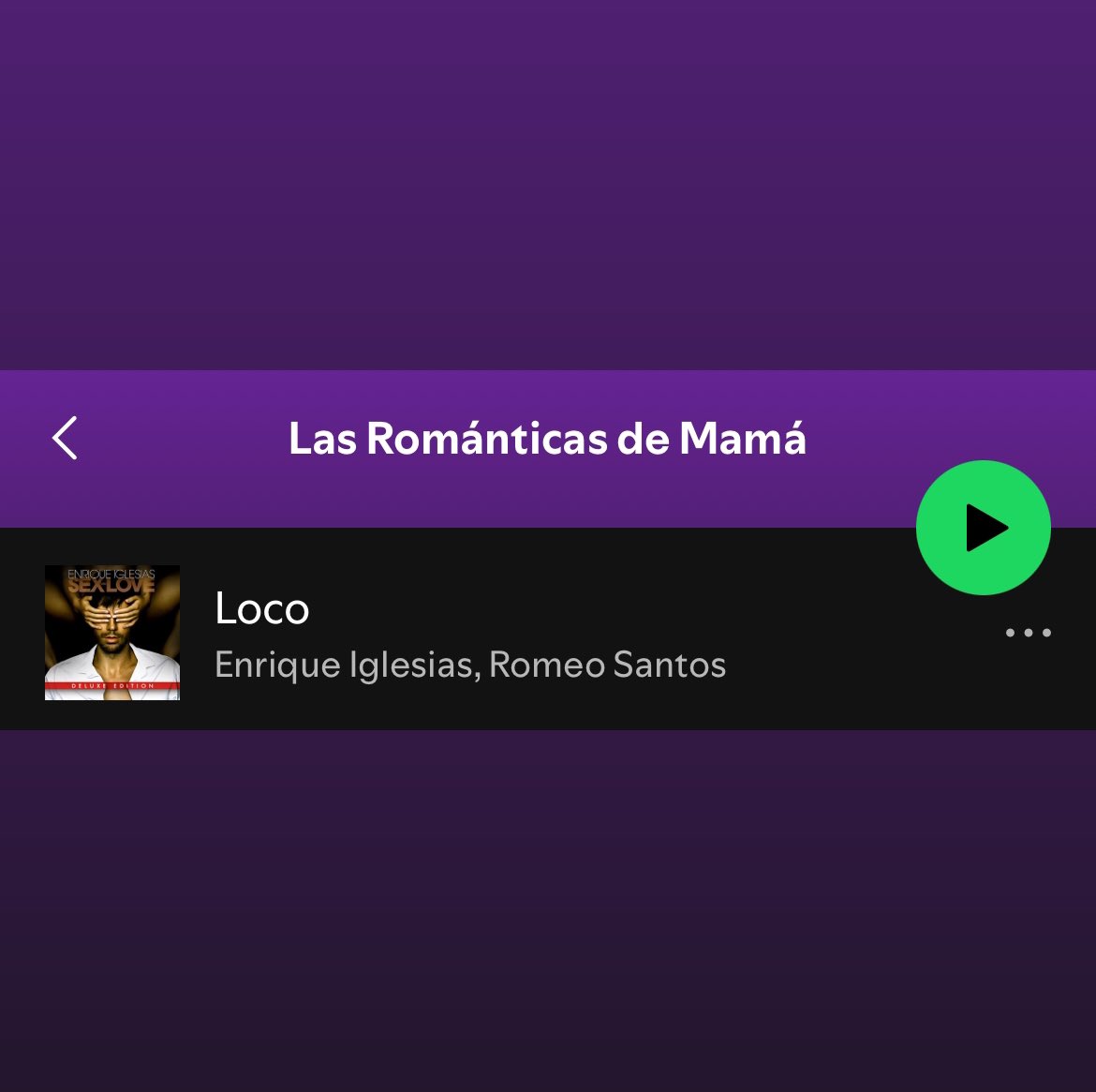 Martes de canciones románticas 🎶 #LOCO <a href="/Spotify/">Spotify</a> open.spotify.com/track/6yjsa6c8…