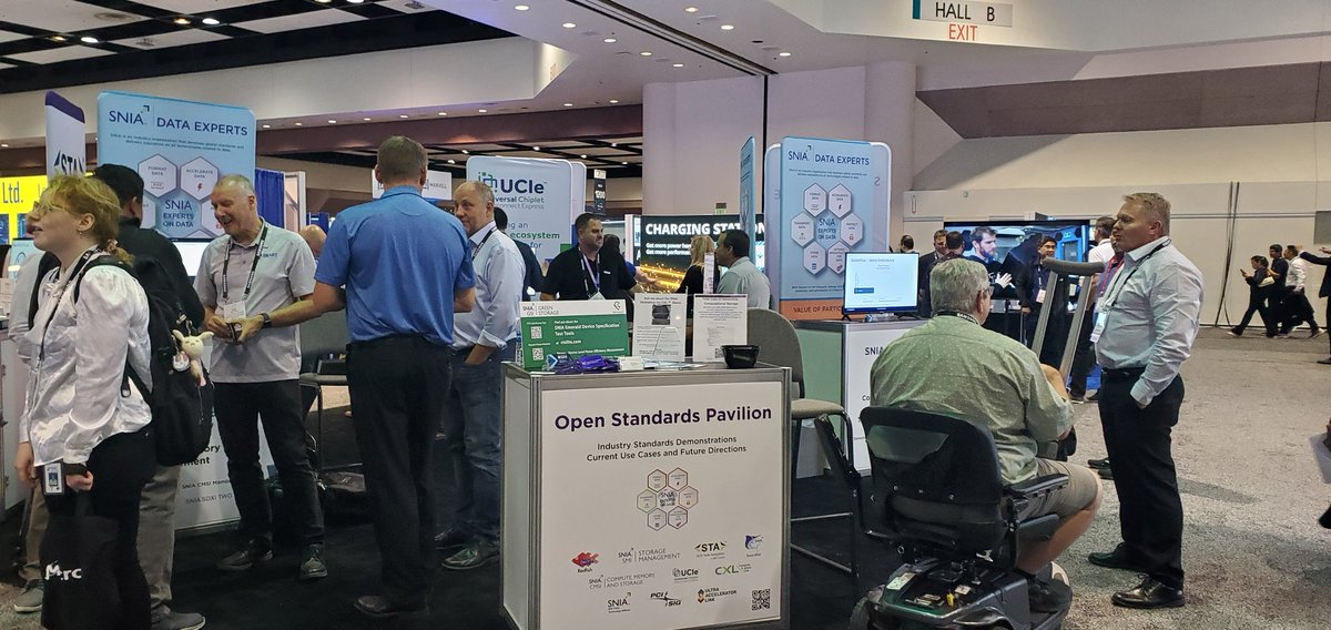 We're proud to be in the Open Standards Pavilion at #FMS24 with <a href="/SNIA/">SNIA</a> groups @SNIASMI <a href="/SAS_Storage/">SNIA SCSI Trade Association Forum (STA)</a> and partners <a href="/ComputeExLink/">Compute Express Link</a> <a href="/pci_sig/">PCI-SIG</a> <a href="/UCIexpress/">UCIexpress</a> . Come visit us booth 725!