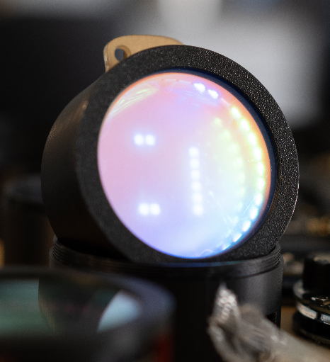 WhiskeyHackers's tweet photo. another badge from true and Aask is the Infinite WiFi Portal

it has flashy lights, 5x 3D printed components, 3x acrylic components, 2x PCBs... and rushed in less than 1 month lol

what does it do? dunno, we'll see soon

available at con. pickup only preorders by request only rn. https://t.co/VLjXCVeyvg