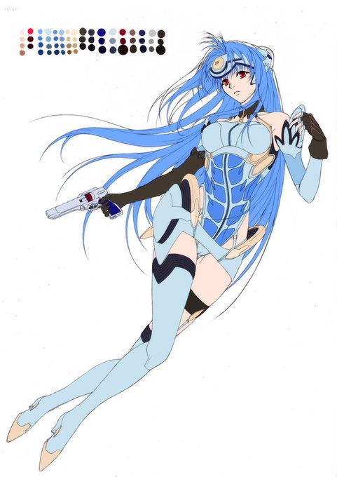 今日は #機械の日 と言う事で大昔に描いたゼノサーガのKOS-MOSさん。
普段ファンタジー系ばかり描いてるのでSF系もたまには描いてみたくなりますね～。🙂
今だったら脱衣で描きそう…😅って機械だから脱げないかな? 