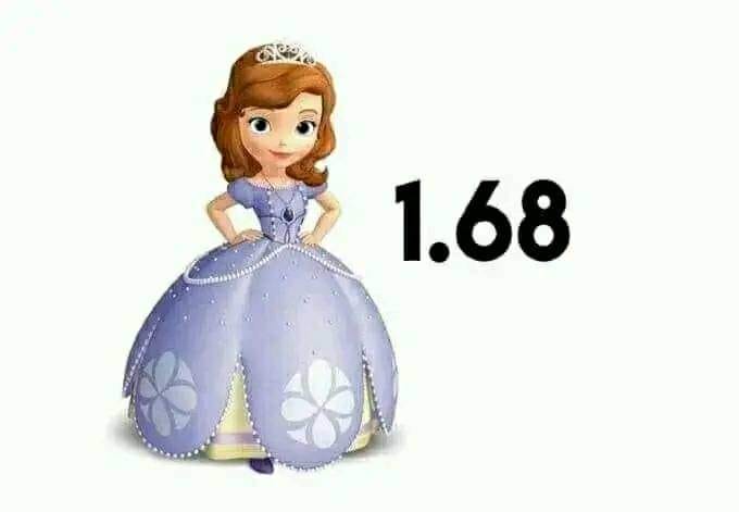 hasta la princesita Sofía es más alta q yo
