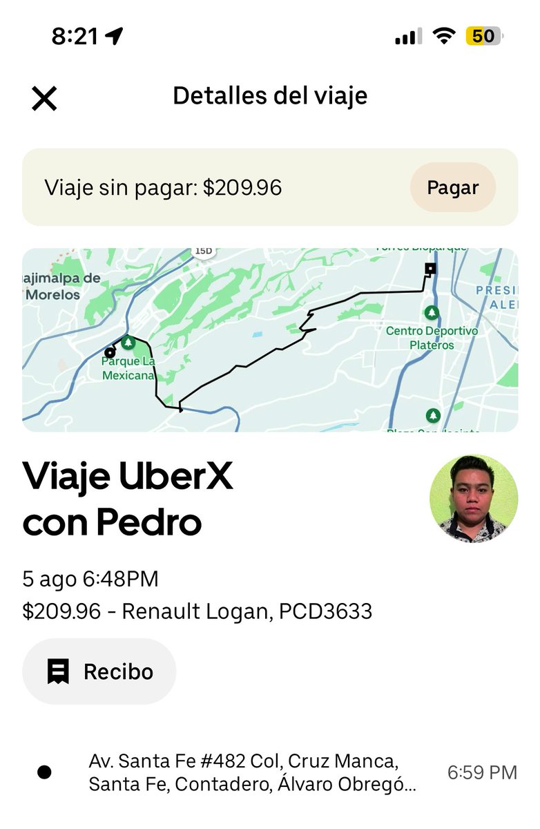 AnniLu23's tweet photo. El día de ayer tome un viaje con @Uber_MEX  de Santa fe a mi casa y pagué el efectivo , fueron $206 y pagué , el señor conductor (por cierto una persona grosera ) puso que no pague el viaje , aparte de que no me dio mi cambio y que inició el viaje antes de que llegara por mi https://t.co/buQe0QCi3c