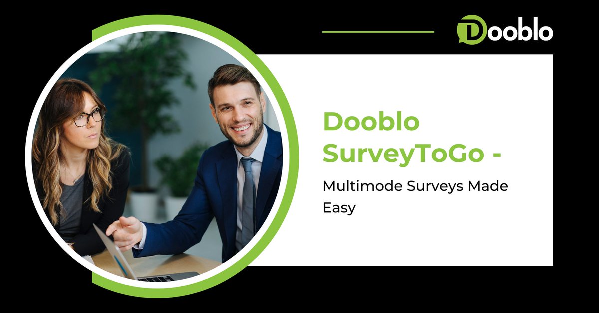 Dooblo offers advanced mobile survey software that optimizes field data collection with accuracy and efficiency. Trusted by over 900 customers worldwide, SurveyToGo is a leader in market research.

Learn more: dooblo.net.

#DataCollection #FieldData #Dooblo