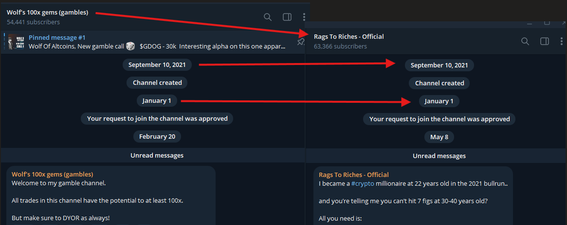 kfoocrypto's tweet photo. @AltcoinDGN They are known scammers in the community. Most of those TG members are their bots. These are all the same person:
@richiethebulls
@realbullrunking
@wolfaltcoin
@RTRcharts
@elitetrading_
@elitewealthreal https://t.co/1Z6DEfivlN