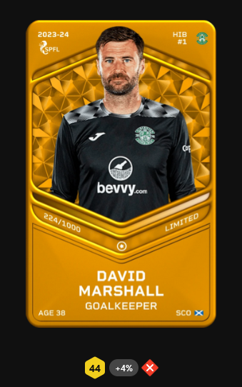 Petit Giveaway Sorare ⚽🎁

J'offre la carte 🟨 de David Marshall (Hibernian FC)
🚩Le joueur a pris sa retraite mais la carte peut encore servir pour une collection.

Pour participer:
1. Suivre <a href="/the_captainhs/">CaptainHS</a> 🤝
2. RT ce post 🔁

Tirage au sort le 14/08 🍀
#sorare #soraregiveaway