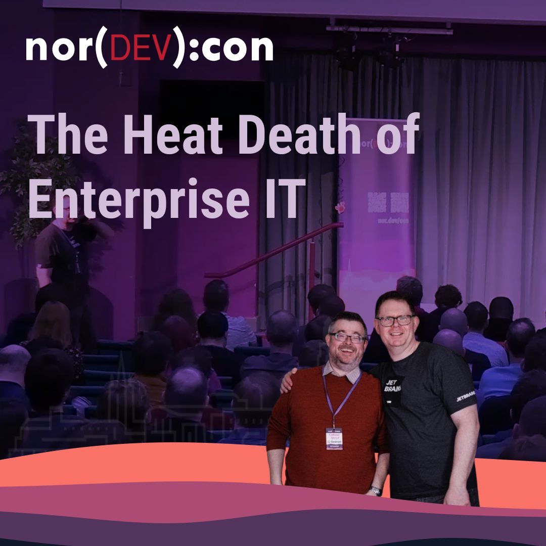 From being seen as "nerds" to now being the "baddies" destroying the planet. How has the perception of software engineers evolved?

Hear from Garth &amp; Eamonn as they explore "The Heat Death of Enterprise IT"

youtu.be/AaFQlDEZ0r8