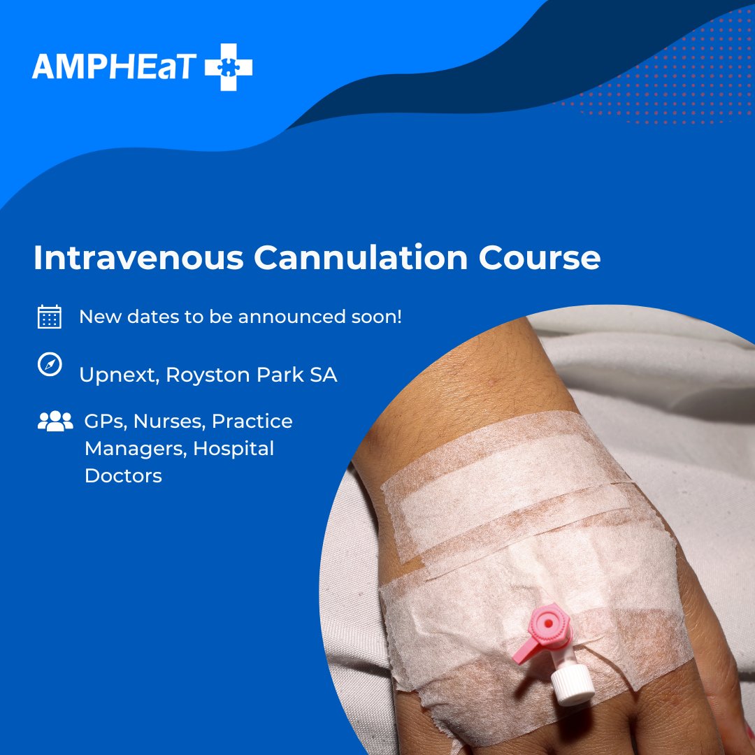 Stay tuned for the new dates for our IV Cannulation Course! 

Want to stay in the loop on our latest workshops and training sessions? Sign up for our mailing list and be the first to know! 📩 zurl.co/qrki