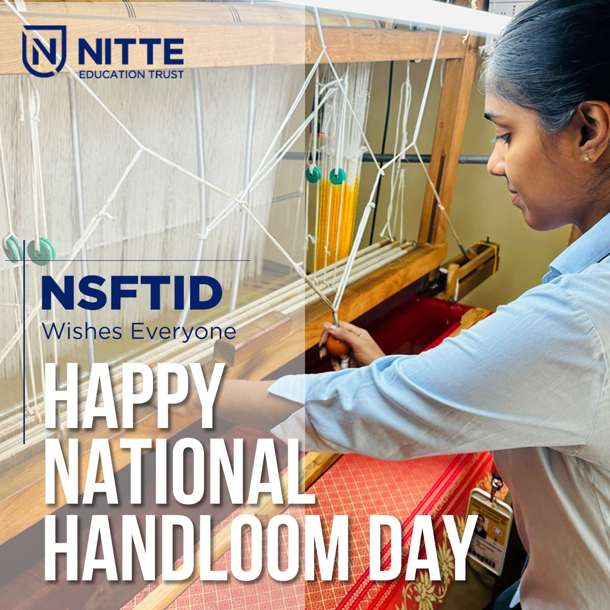nsftid's tweet photo. “With her tiny hands knowing these colours are something epic, she coerces the flag with khaadi (handloom), and she waves lofty for all.” -Tazeen Sadiya

ADMISSION OPEN 2024-25
Apply Online Now. - https://t.co/QhAsWReL5z

#Nitte #nsftid #NSFTIDBangalore #FashionDesign #Interior https://t.co/OGvrEcKMjb